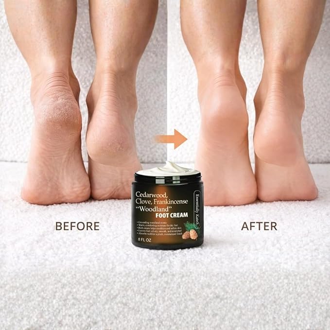 Essentially KateS Cedarwood + Clove + Frankincense Woodland Foot Cream 8 Fl Oz