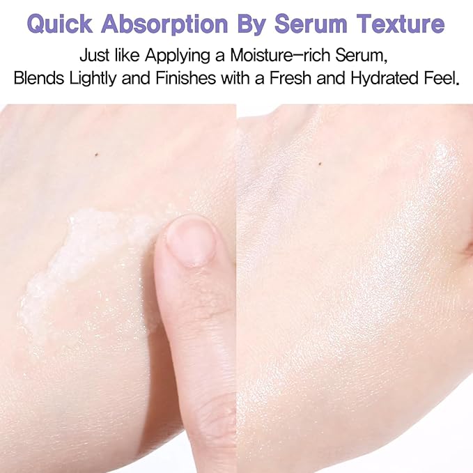 espoir Water Splash Sun Serum SPF50+ PA+++│3,000ppm Caffeine for Reducing Puffiness,Enhancing Skin Elasticity, Non-Oily Hydrating Sunscreen,Vegan,Beach & Festival Essentials, 1.69 Fl Oz.