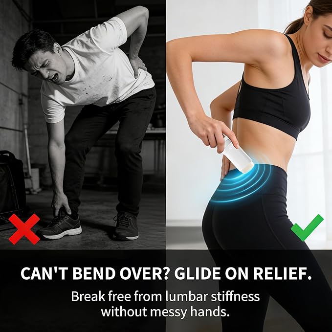 NDC Listed Lower Back Pain Relief Arnica Gel Stick cGMP Grade Care with Camphor and Hypericum Perforatum Oil for Lumbar Stiffness Neuropathy and Bruises 0.71oz