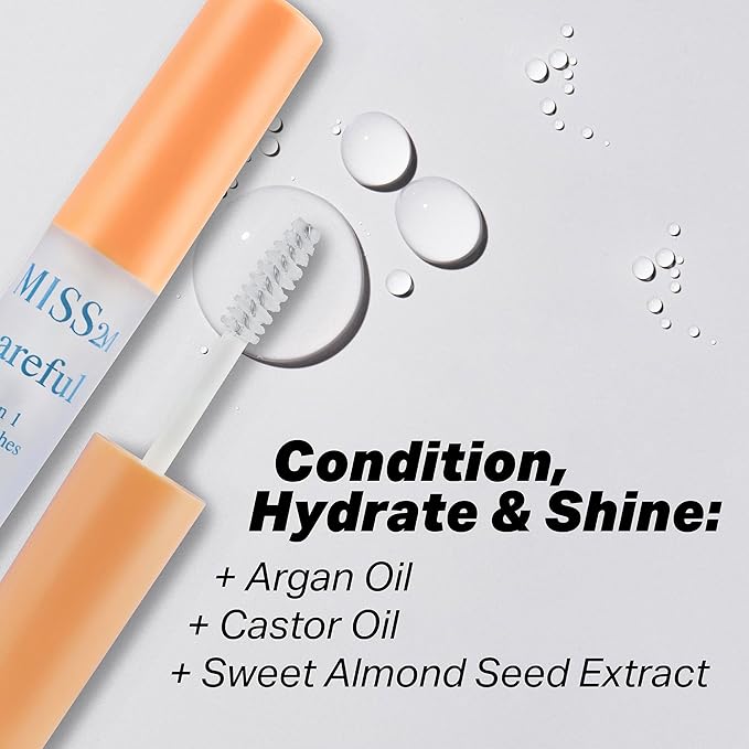 Careful 2-in-1 Clear Lash and Brow Lamination Gel for Lifted Brows with Silky Hydration and Strong, All-Day Hold, 0.15 Fl Oz