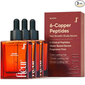 Bloom Clinically Proven Copper GHK-CU Peptide Hair Serum for Hair Growth - Non-Greasy & Lightweight Advanced Multi Copper Peptides for Thinning Hair - Made in USA - 3-Pack for 3 Months Supply