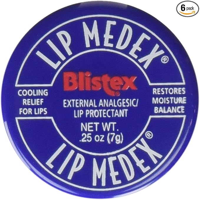 Blistex Lip Medex External Analgesic/Lip Protectant 0.25 oz (Pack of 6)