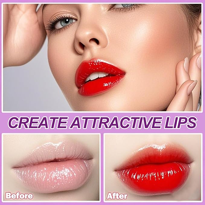 Eakroo 6 Colors Grapes Lip Tint Stain Set, Korean Lip Gloss Watery Lip Stain, Lipstick for Women, Lip Gloss for Girls, Blush for Cheeks, Non-Stick Cup, Waterproof, High Pigment, Lip Tint Makeup