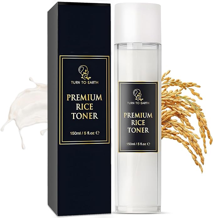 Rice Toner from Korean Rice, Milky Toner for Glowing, Hydrated Skin, Increased Collagen Production, Moisture Barrier for Glass Skin, Fragrance Free 5 Fl Oz