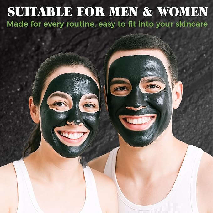 Blackhead Remover Mask, Charcoal Peel Off Face Mask for Men & Women, Deep Pore Cleansing Bamboo Charcoal Mask for Face & Nose, Removes Acne & Blackheads, 4.23 Oz