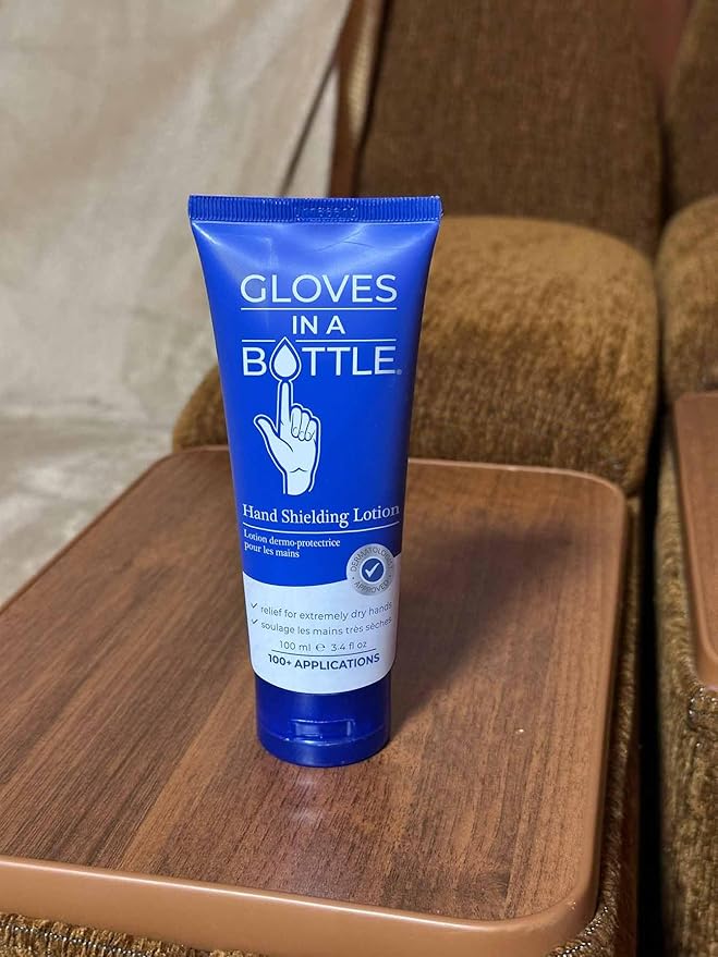 Gloves In A Bottle Shielding Lotion Tube 3.38 oz – Travel Size Hand Cream for Dry, Cracked, Irritated Hands – Deep Hydration Lotion for Skin Barrier Repair, Liquid Gloves Protection | 10-Pack