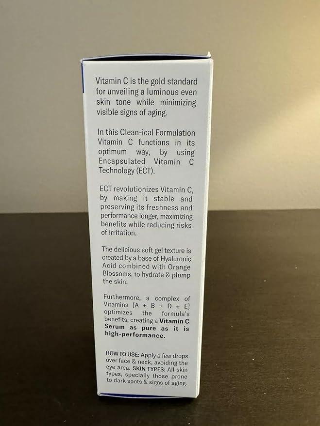 Odacite Brightening Vitamin C & Hyaluronic Facial Serum - Anti-Aging Facial Serum Targets Loss of Firmness & Dark Spots - Squalane, Vitamin E & Neroli Floral Water for Smooth Skin - 1 Fl Oz