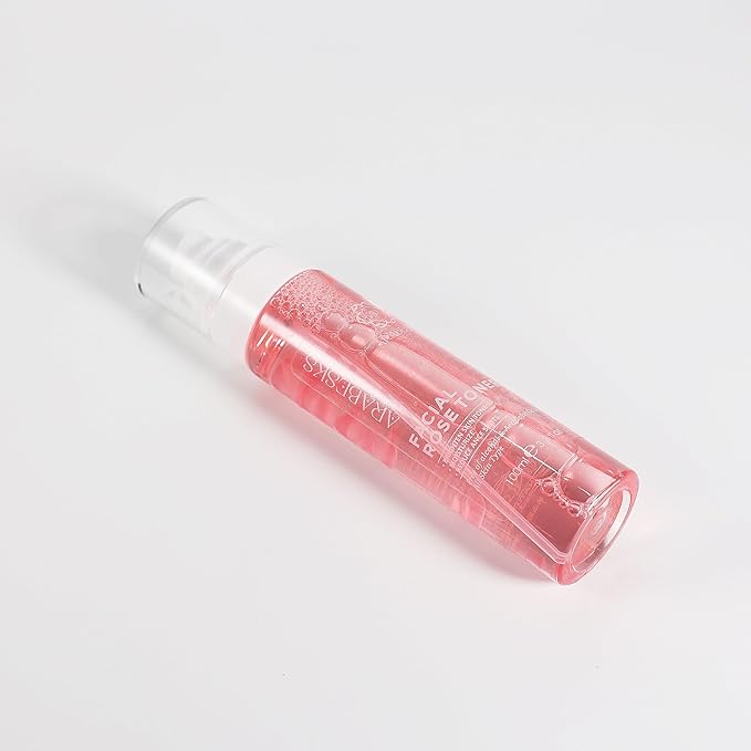 Rose Water Toner Spray for Face with Hyaluronic Acid & Aloe Vera — Hydrating Face Mist, Alcohol-Free, Vegan & Cruelty-Free, Vitamin C, Sensitive Skin, 3.4 oz