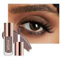 KYDA Liquid Matte Eyeshadow, Matte Taupe Dark Brown Eyeshadow, Long-wearing Crease-Resistant Velvet Eyes Tint, Smooth Cream-to-Powder Texture, Multiuse Eyes Makeup for Shadow & Face Contour