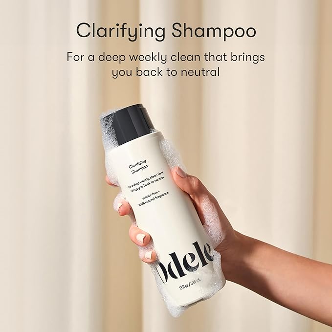 Odele Clarifying Sulfate-Free Shampoo, a Deep Weekly Clean that Removes Buildup for All Hair Types & Textures, 13 Fl Oz (2-Pack)