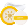 ELROEL Pang Pang Sun Cushion Plus Refill - Korean Hypoallergenic & Cooling Face Sunscreen with Puff Sponge - Broad Spectrum SPF50+ PA++++ (0.53 oz)