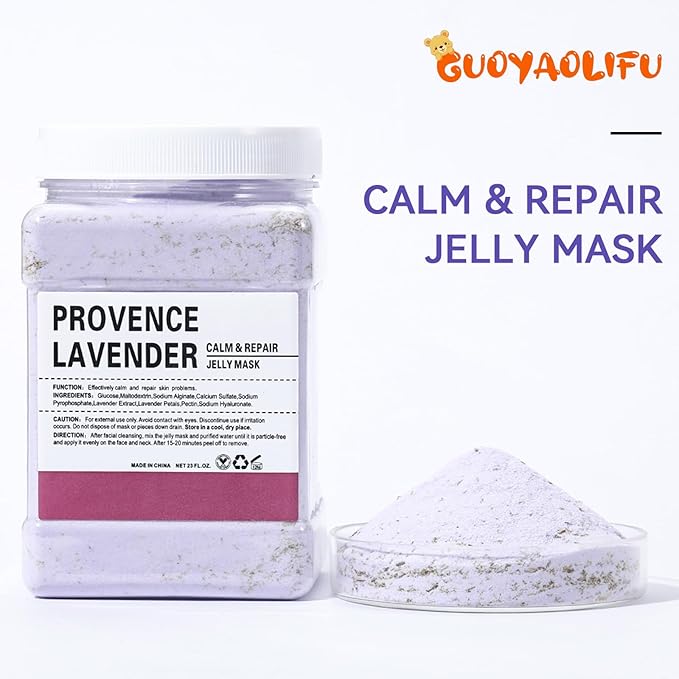 Jelly Masks for Facials Professional,Jelly Face Mask Skincare Hydrating,Jelly Masks Powder for Face Moisturizing,Smoothing,Deep Cleaning,Oil Contral,for All the Skin 23 Fl Oz(Provence Lavenmer)