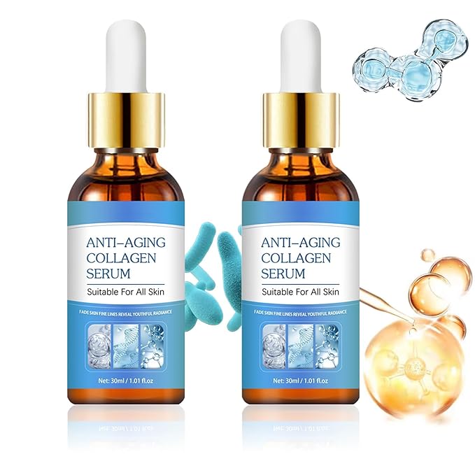 Anti-Aging Sserum Box Stock Solution Facial Serum | Box Face Serum | Suitable skincare serum for women.,Anti Aging Face Tightening, Boost Skin Collagen, Reduce Wrinkles & Plump Skin. (White 2 Box)