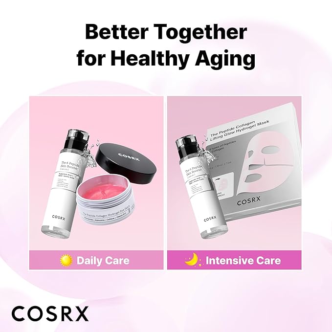 COSRX 6X Peptide Collagen Skin Booster Toner Serum for Dull & Uneven Skin, Preps Skin with Copper Peptides, GHK-Cu, Skin Renewal Boosting Facial Essence, Korean Skin Care, 5.07 oz