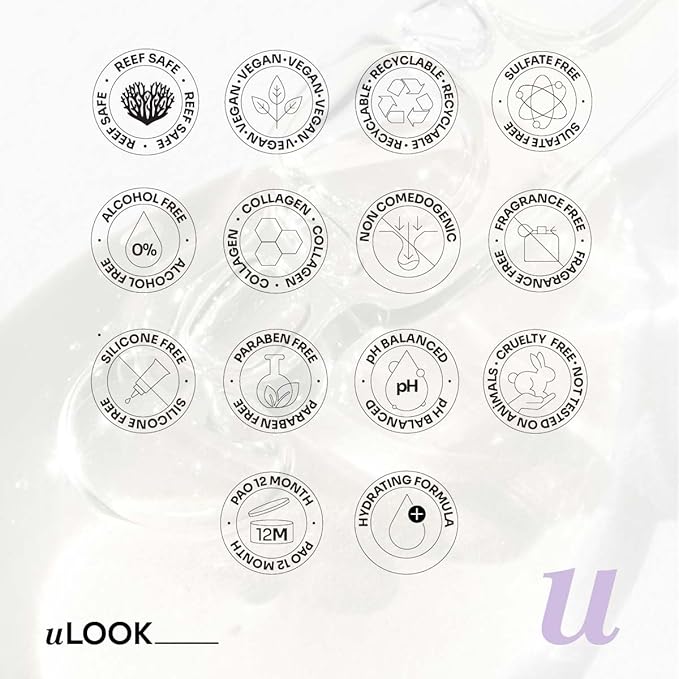 uLOOK Barrier Repair Serum 30 mL / 1.01 fl oz – Ectoin, Ceramide NP & Hyaluronic Acid Complex – Moisture Support & Skin Barrier Care – Flora Friendly