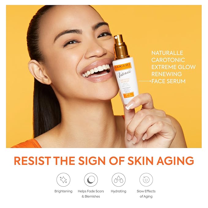 Makari Naturalle Carotonic Extreme Brightening Serum SPF15 (1.7 oz) 2-Pack | Helps Improve the Look of Blemishes & Uneven Areas | Brightening & Smoothing Serum with Antioxidant Support