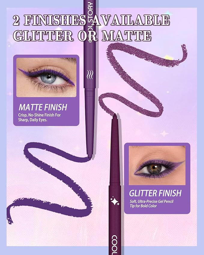 Red Gel Eyeliner Pencil, Retractable Cream Matte Eye Liner Pencils, Waterline Eye Makeup Liners, Waterproof & Smudge Proof Eyeliner Facial Makeup Gift for Mature Women, Girls, Christmas – M03 Red