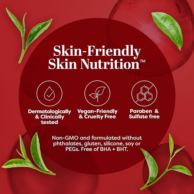 TruSkin Caffeine Face & Eye Serum - Energizing 5% Caffeine Serum with EGCG Niacinamide Matcha and Ginseng - Improve Look of Under Eye Dark Circles and Puffiness, 1 fl oz