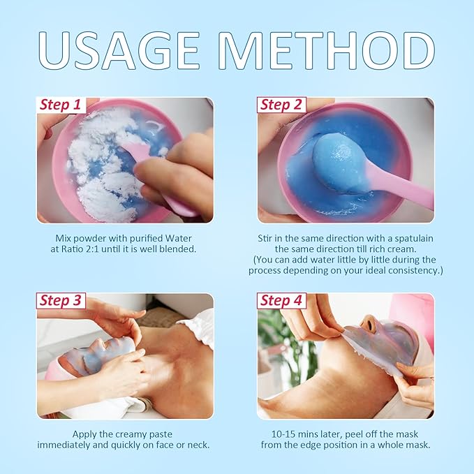 YMEYFAN Jelly Mask for Facials Professional, Aloe Vera Peel Off Jelly Face Mask Powder, Deep Hydrating Moisturizing Facial Skin Care, Home Spa Day DIY Skincare for Women and Men (23Fl Oz)