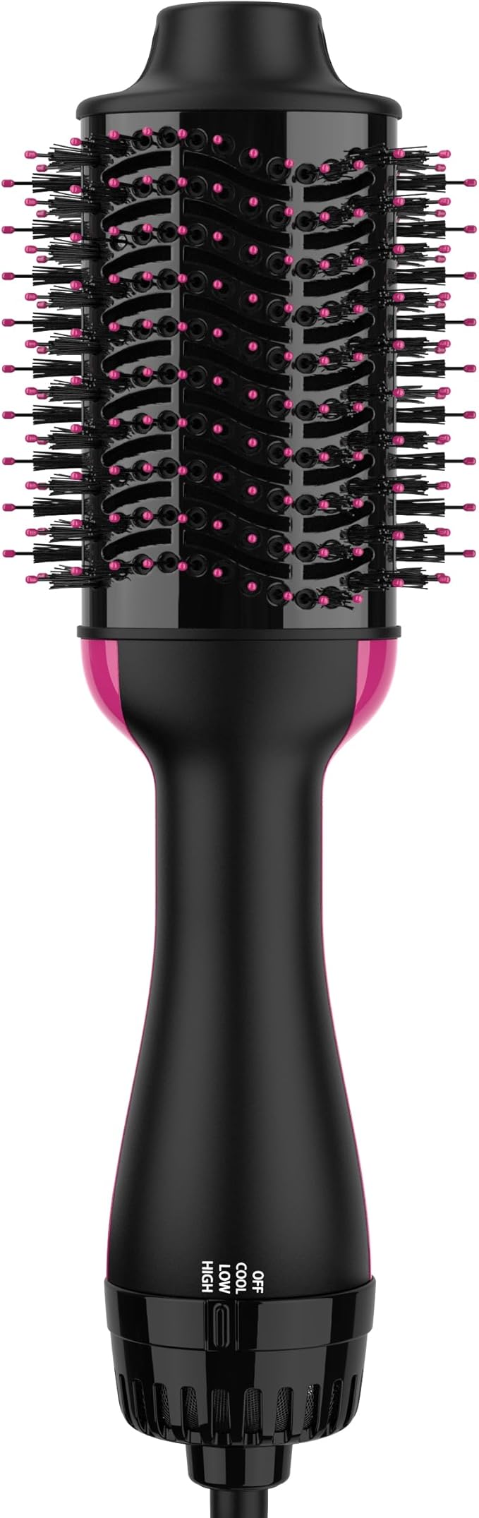 Hair Dryer Brush Blow Dryer Brush in One, Upgraded 4 in 1 Hair Dryer and Styler Volumizer with Negative Ion Anti-frizz Ceramic Titanium Barrel Hot Air Hair Straightener Brush