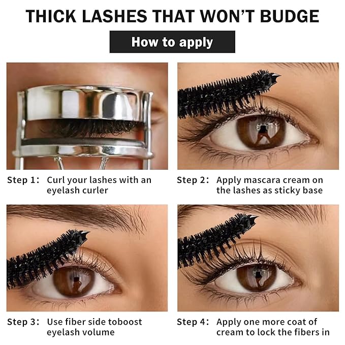 Telescopic Tubing Mascara, Sky High Waterproof Formula with Essence - Lengthening & Volumizing for Women 60 Plus, Smudge-Proof & Long-Lasting