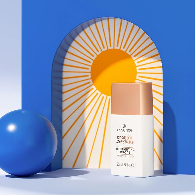 essence | Drop of Sunshine Highlighter Drops | Lightweight, Buildable, Hydrating Healthy Glow, Multi-Use Formula | Vegan & Cruelty Free