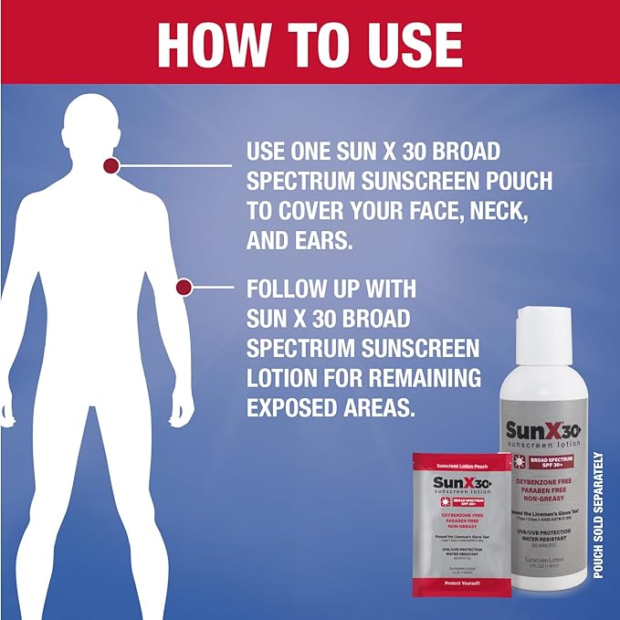 CoreTex Sun X 30+ SPF Broad Spectrum Sunscreen Lotion - 16oz Bottle of Paraben, Oxybenzone, Octinoxate, & Oil Free Sunscreen - No White Cast and Water Resistant Up to 80 Minutes