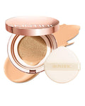 SKINTIFIC Full Coverage Cushion Foundation #03 Petal| Satin Glow Finish, Oil-Control & Waterproof, Buildable Tattoo Cover Cushion for All Skin Types
