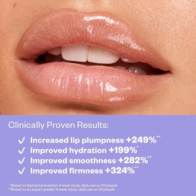 Kosas Wet Lip Oil Gloss - Hydrating Lip Plumping Treatment with Hyaluronic Acid & Peptides, Non-Sticky Finish (Exposed)