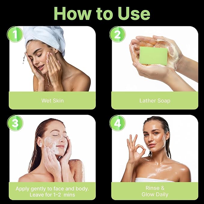 Tea Tree Oil & Vitamin E Soap Bar - Advanced Deep Cleansing, Exfoliation & Protective Care Face & Body Wash - Natural Korean Cold-Pressed Formula with Shea Butter, Coconut & Peppermint Oil - 2 Pack