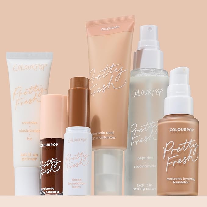 ColourPop Pretty Fresh Tinted Moisturizer - Hydrating Skin Tint & Glowy Summer Makeup with Lightweight Coverage - Made with Hyaluronic Acid & Coconut Water - Med 11N (1.45 oz)