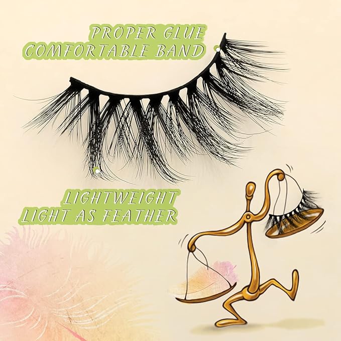 FARRED Wholesale False Lashes 30 Pairs 10 Styles Medium Length Vegan Eyelashes Fluffy Volume Strip Lashes Bulk 10 Portable Boxes Fake Eyelashes Mixed Natural Look 3D Faux Mink Lashes (mix 30pairs)