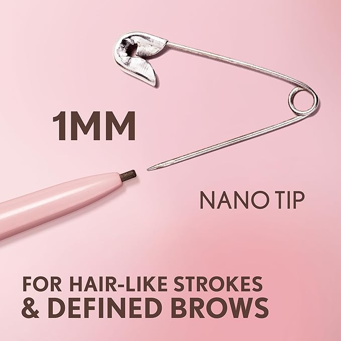 Covergirl Clean Fresh Brow Nano, 200 Blonde, Eyebrow Pencil, Ultra-Precise Tip, Waterproof, Transfer-Resistant, Built-In Spoolie, Vegan Formula, 0.001oz