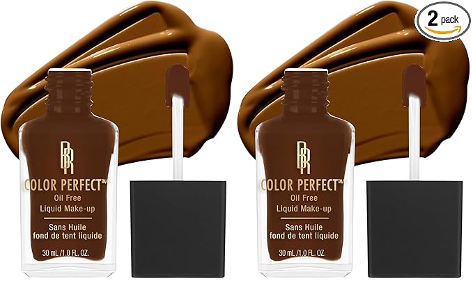 Black Radiance Color Perfect Liquid Full Coverage Foundation Makeup, Haute Cocoa, 1 Ounce (Pack of 2)