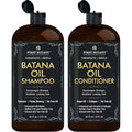 Batana Oil Shampoo and Conditioner - Fights Hair Loss, Promotes Hair Growth, Fights Dandruff, Lice & Itchy Scalp - for Men and Women Sulfate Free - 16 fl oz x 2