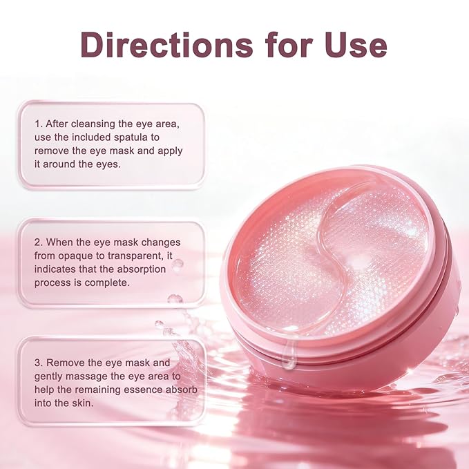 Under Eye Patches Revive Under Eye Patch Retinal Eye Patches for Women and Men eye patche for puffy eyes and dark circles Puffy Eyes Undereye Bags Birthday Gifts for Women Travel Essentials- (60 PC)
