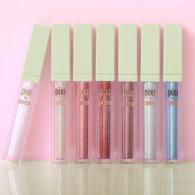 Pixi Beauty Liquid Fairy Lights | Light Reflecting Glitter Eyeshadow | Super Sparkles Eyes For Ethereal Look | Vegan & Cruelty-Free | 0.18 oz/5g