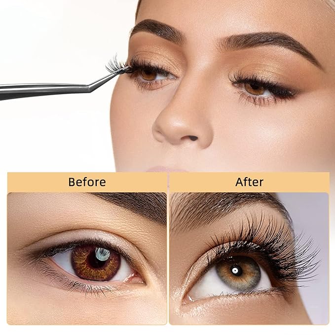 QUEWEL Lash Clusters 240Pcs Individual Lashes 30D+40D D Curl 8-14mm Length DIY Lash Extension Soft False Eyelashes Wispy Cluster Lashes Easy to Create Natural Look At Home(30D+40D-D-MIX8-14)