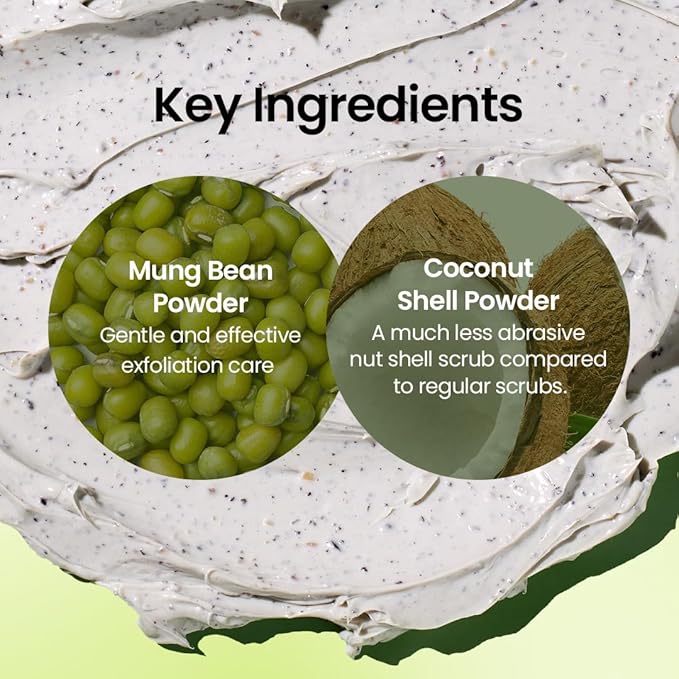 beplain Mung Bean Pore Clay mask | Blackhead Removal | Pore Cleansing Wash Off Pack | Korean Mud Mask (4.05 fl oz /120ml)