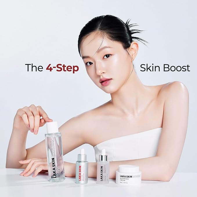 Laka Skin Care Active Booster, 30ml/1.01 fl.oz, PDRN, Peptide for Elasticity, Cleaning Pores, Soothing, Hyaluronic Acid, Korean Skin Care