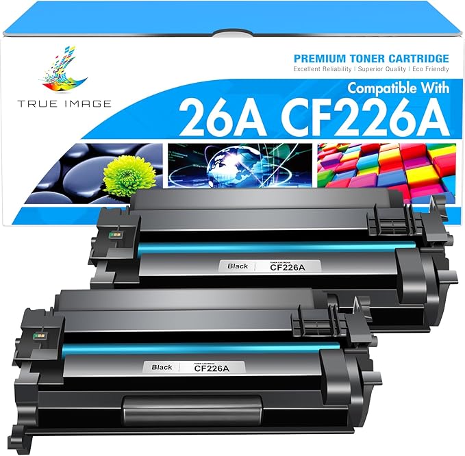 26A Toner Cartridge for HP Printer CF226A M426fdw Compatible for HP 26A Black Laserjet Toner Cartridge 26X CF226X M402n MFP M426fdw M402dn M402 M402dw M402dne M426fdn M426 M426dw Printer Ink 2 Pack