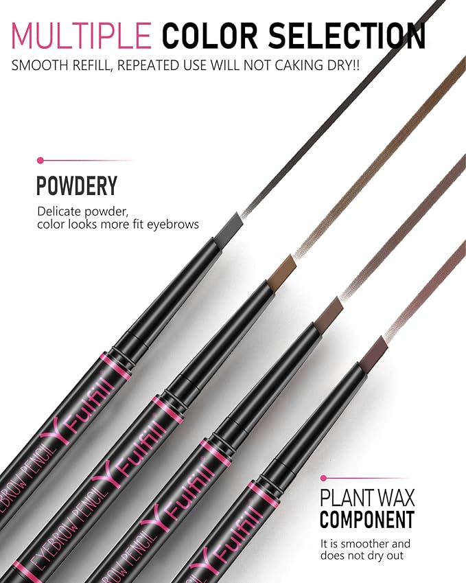 Yfulfill Blonde Eyebrow Pencil for Women Blonde, Brow Pencil Blonde, Blond Eyebrow Pen, Eye Brow Pencils for Women, Natural Eyebrow Pen