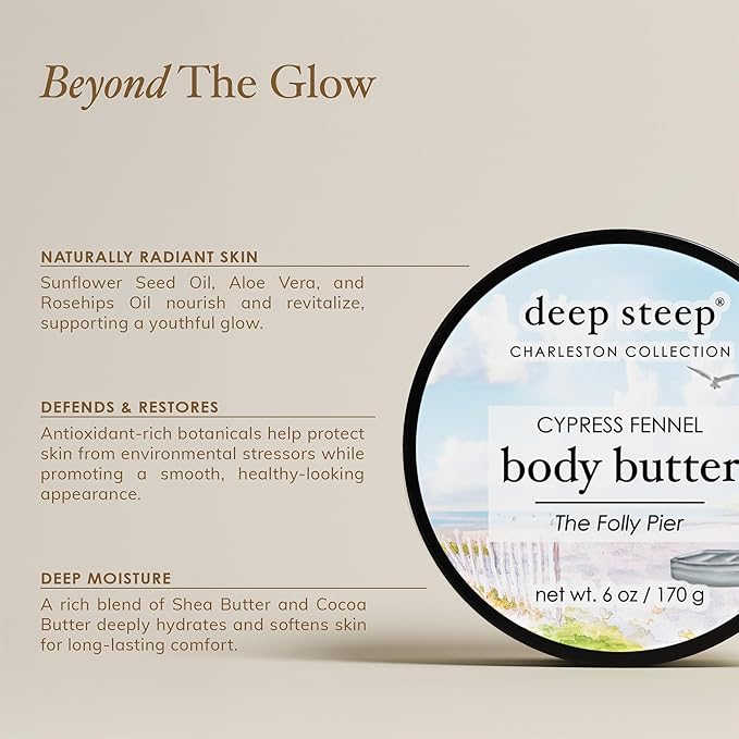 Deep Steep Body Butter, 6 oz – Rich Moisturizer with Ceramides, Coconut Oil, Argan Oil & Aloe Vera – Vegan, Clean Beauty, Smooth & Hydrated Skin (6 Ounces, Raspberry Merlot)