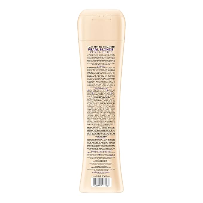 naissant Pearl Blonde Hair Purple Shampoo | Ultra High-Purity Pigments | Neutralizes Yellow & Brassy Tones | Hyaluronic Acid, Collagen & Biotin | Paraben, Ammonia & Sulfate Free | 10.1 Fl. Oz