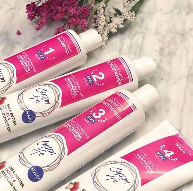 Carson Life Curly Hair Conditioner Paraben and Sulfate Free - 10 Oz - Designed For Curly & Wavy Hair - Shea Butter For Hydration, Anti Frizz, Shine and Bounce (2 Pack)