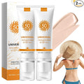 Tinted Sunscreen for Face SPF 50,Universal Protector Solar Con Color,Face Sunscreen Moisturizer,Hydrating Sun Essence Face Sunscreen Hydrating,No Sticky | Travel Size Sunscreen(2PCS)
