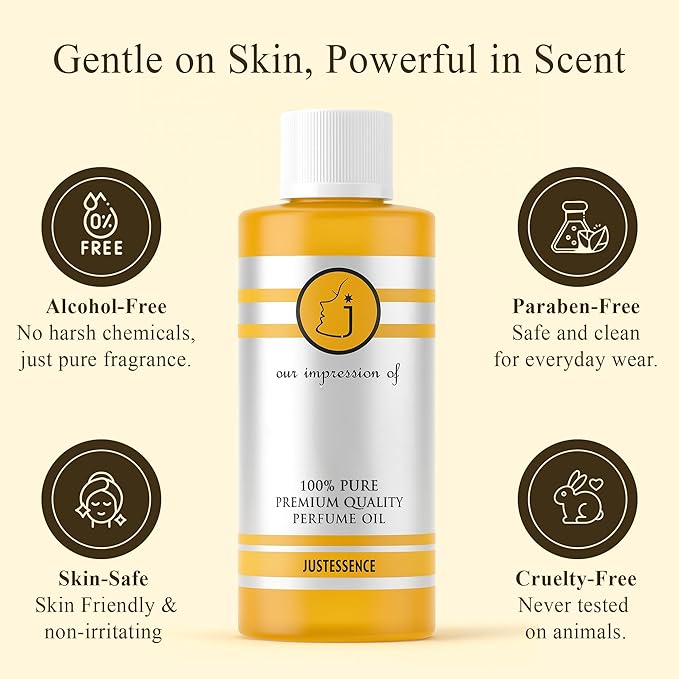 Just Essence Banana Fregrance Perfume Oil for Perfume Making, Personal Body Oil, Soap, Lotion, Candle Making & Incense | Premium Quality Undiluted & Alcohol Free | 2 Fl Oz