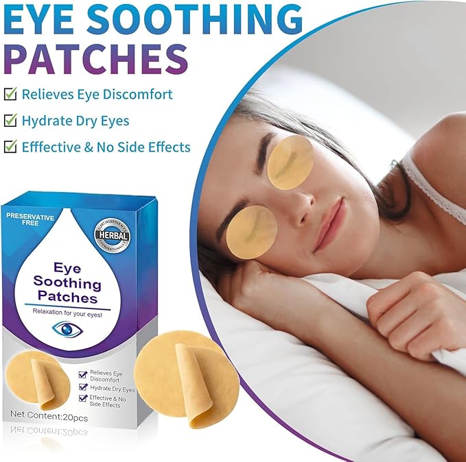 Eye Care Patch 20PCS Eye Pads for Tired Eyes & Dry Eyes Eye Cooling Pads for Puffy Eyes, Office Eye Relief & Refresh Refresh and Revitalize Tired Eyes