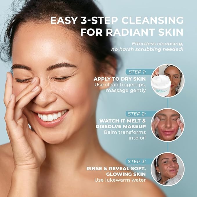 The Beauty Spy Seoul Cleansing Balm-To-Oil Make Up Remover | 3-in-1 Koream Face Cleanser, Makeup Remover & Moisturizing Balm | Ginseng, Green Tea & Peptides | Safe on Skin (100ml)