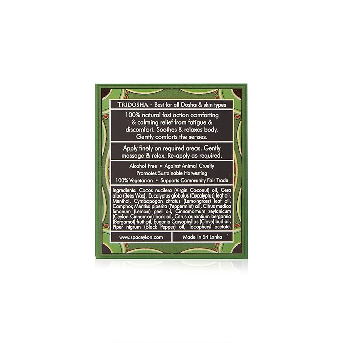 SPA CEYLON Comfort Relieving Balm | Ayurveda Herbal Balm for Rapid Relief & Everyday Comfort | Fast-Acting Formula for All Skin Types